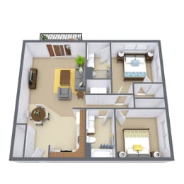 2 beds, 1.8 baths, 919 sqft, $1,760