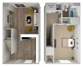 1 bed, 1 bath, 700 sqft, $1,299