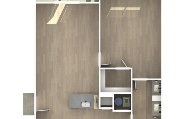 1 bed, 1 bath, 833 sqft, $1,517