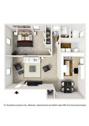 1 bed, 1 bath, 900 sqft, $1,309