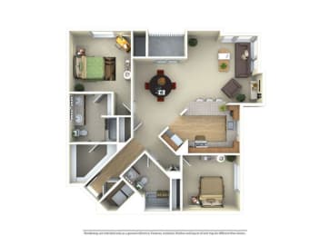 2 beds, 2 baths, 1,314 sqft, $4,511