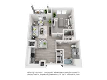 1 bed, 1 bath, 839 sqft, $1,263