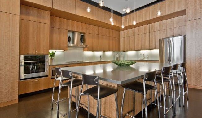 Kitchen area in clubhouse