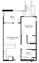 1 bed, 1 bath, 691 sqft, $3,283