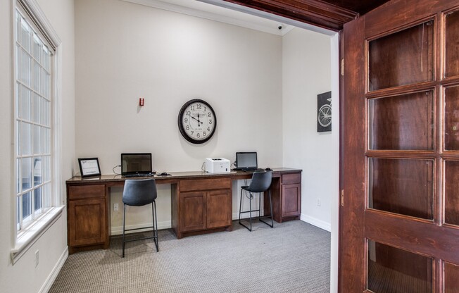Business Center at La Ventura Apartments, Plano, Texas