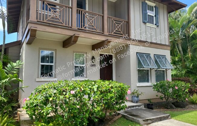 Pet-Friendly Elegant 4-Bedroom Home with Loft in Prestigious Hoakalei Ka Makana