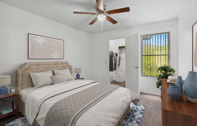 Bedroom at Bella Vita Apartment in Bullhead City Arizona