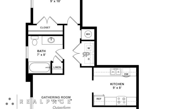 1 bed, 1 bath, 740 sqft, $805