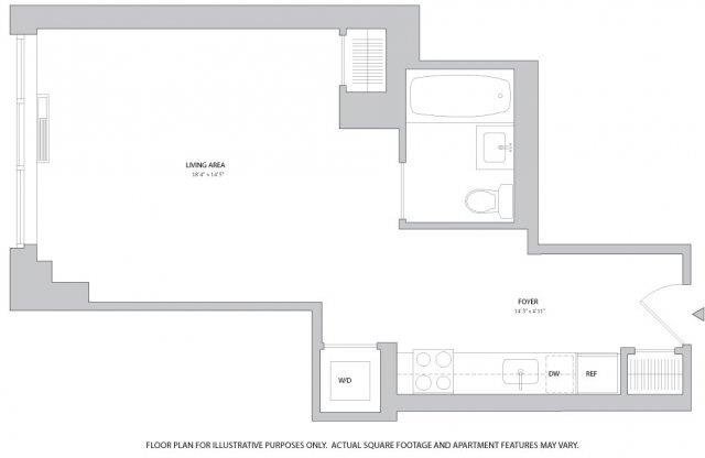Studio, 1 bath, 510 sqft, $4,075, Unit 509