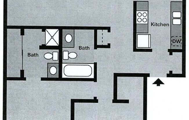 2 beds, 2 baths, 1,000 sqft, $895, Unit 24