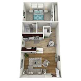 1 bed, 1 bath, 625 sqft, $1,209