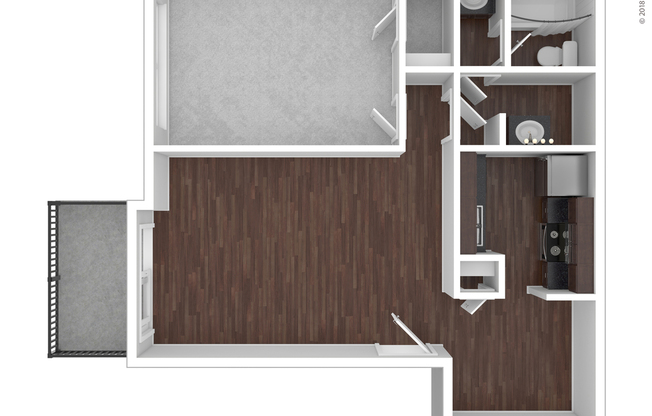 1 bed, 1 bath, 660 sqft, $1,005
