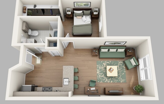 1 bed, 1 bath, 626 sqft, $2,095, Unit 110