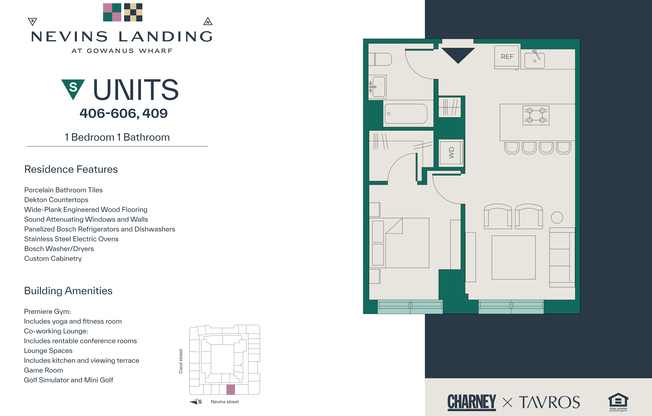 1 bed, 1 bath, $4,400, Unit 409