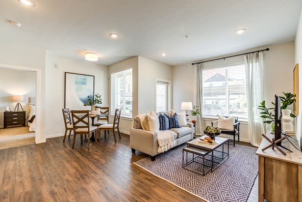Living Room at Connect at First Creek, Denver, CO, 80249