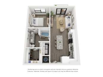 1 bed, 1 bath, 750 sqft, $1,545