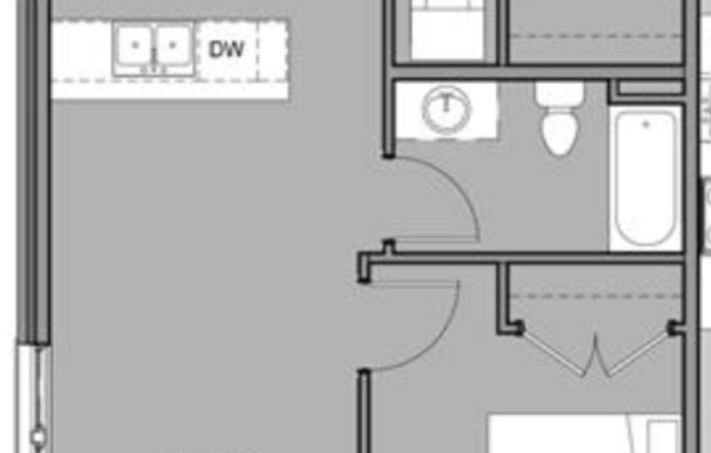 1 bed, 1 bath, 583 sqft, $1,995, Unit 201