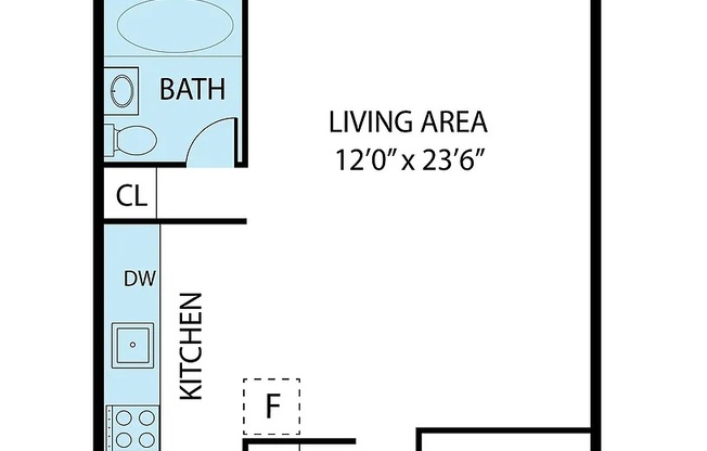 Studio, 1 bath, $3,400, Unit 6C