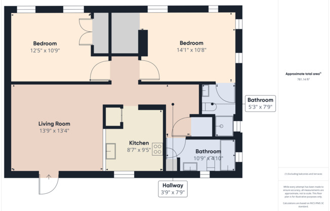 2 beds, 2 baths, 1,100 sqft, $2,800, Unit Unit 1