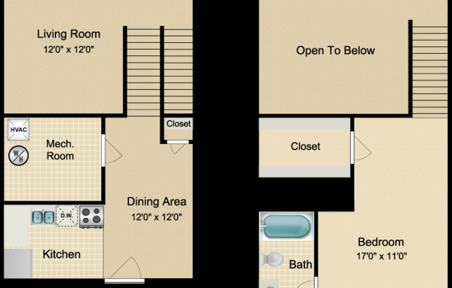 1 bed, 1 bath, 1,202 sqft, $1,718