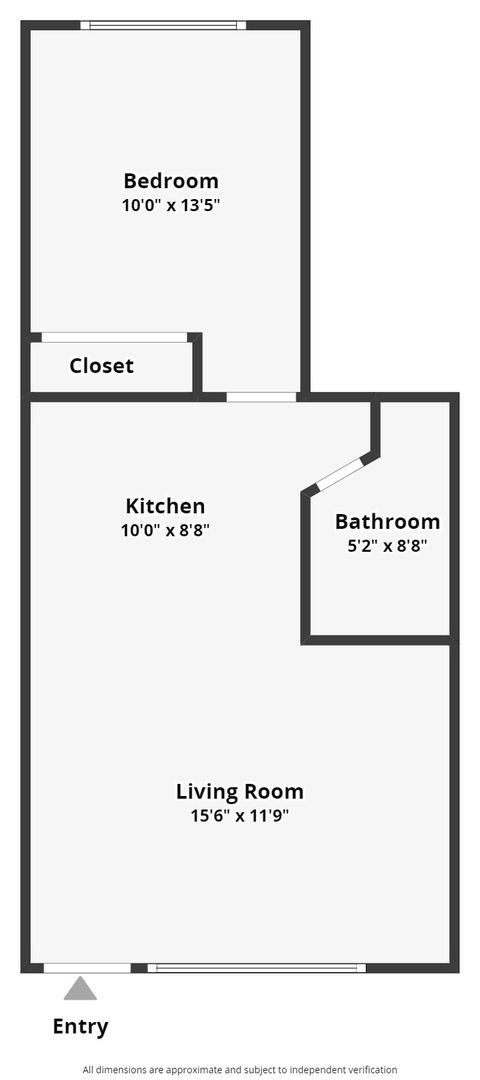 1 bed, 1 bath, 475 sqft, $1,395, Unit 16