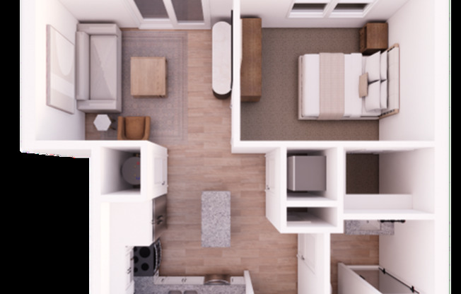 1 bed, 1 bath, 532 sqft, $1,375, Unit 1729-103