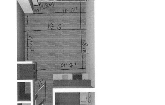 Studio, 1 bath, 354 sqft, $1,900, Unit 101