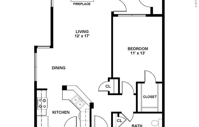 1 bed, 1 bath, 722 sqft, $2,005