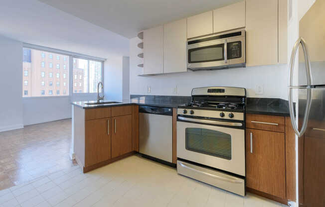 Kitchen with Stainless Appliances