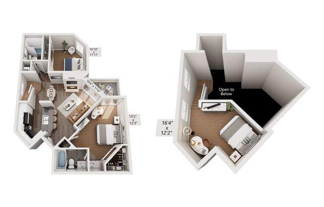 2 beds, 2 baths, 1,062 sqft, $3,950