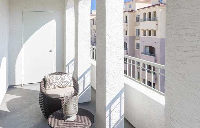 Balcony And Patio at La Jolla Crossroads Apartments, San Diego