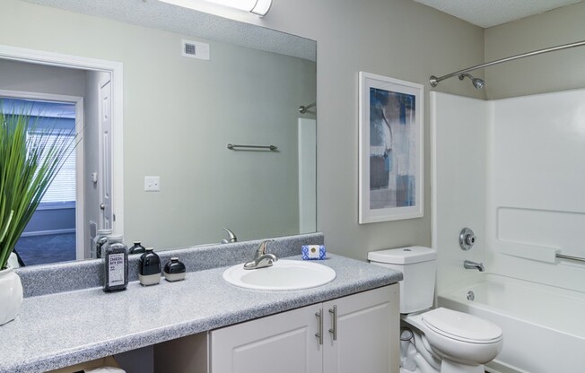 Large Vanity | Aqua at Sandy Springs | Sandy Springs Apartments