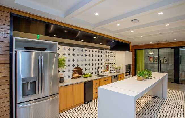 Here we circled back to the clubroom kitchen at Grand Flats, St. Louis, Missouri