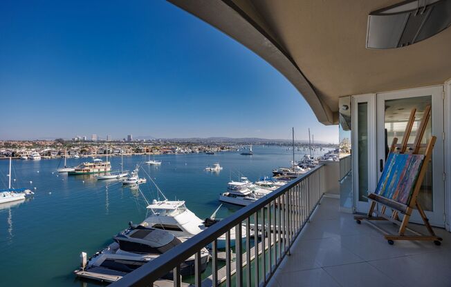 Unique Over the Water Balcony with 270 degree Bay Views