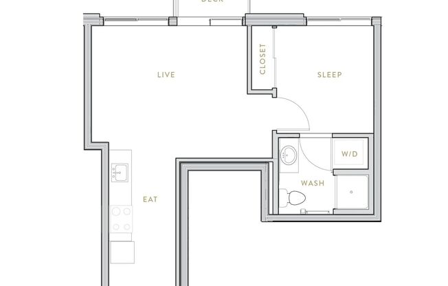 1 bed, 1 bath, 510 sqft, $2,295, Unit 507