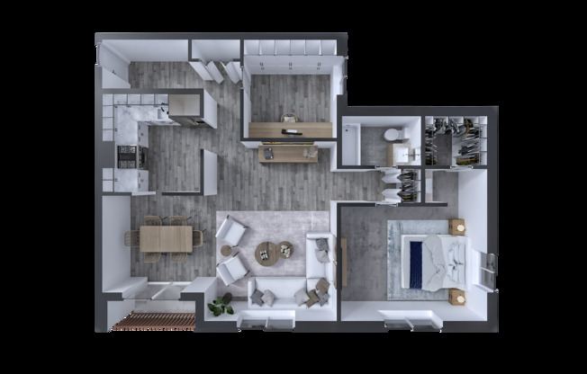 1 bed, 1 bath, 1,037 sqft, $2,025, Unit 75-B3