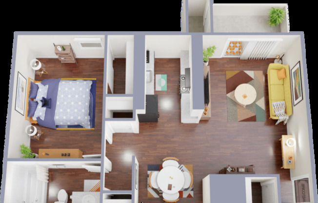 1 bed, 1 bath, 758 sqft, $845