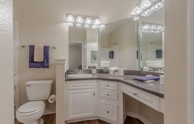 Bathroom With Vanity Lights at Wind Dance, Texas