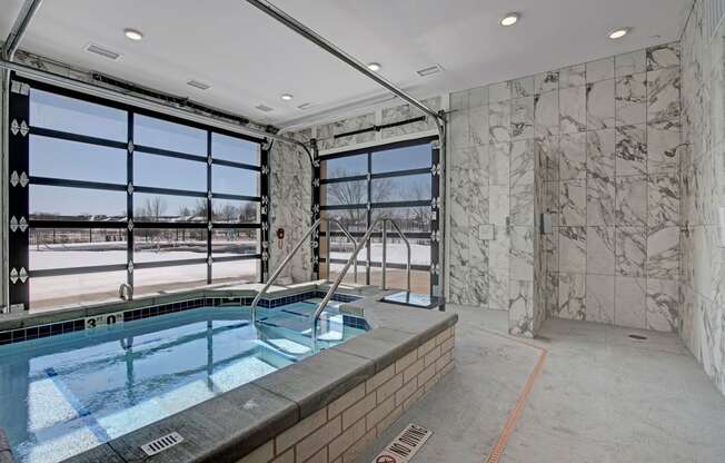 The Lafayette indoor pool, Dean Weidner Real Estate Apartments for rent Fitchburg, WI
