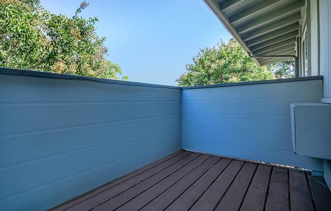 a bench in front of a building