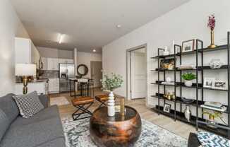 Living Room at The Waterford At Rocketts Landing Apartments, PRG Real Estate, Richmond, Virginia