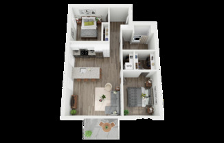 2 beds, 1 bath, 853 sqft, $1,725, Unit 511