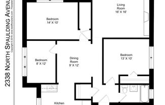 3 beds, 1 bath, 1,236 sqft, $3,395, Unit 2338-3B