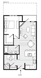 1 bed, 1 bath, 753 sqft, $2,365