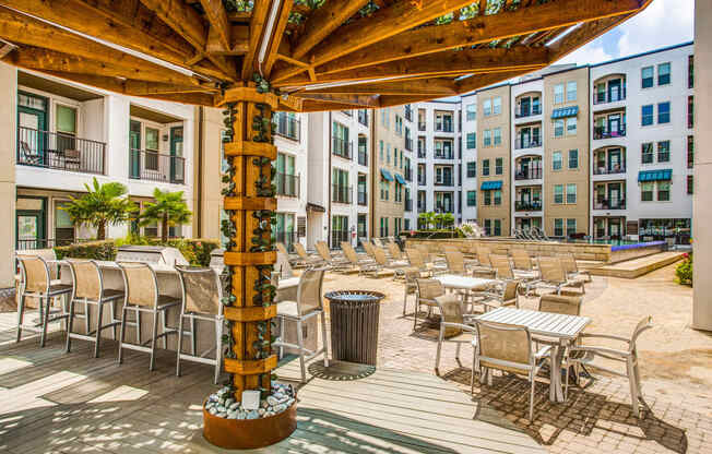 Outdoor seating area at The Monterey by Windsor, 75240, TX