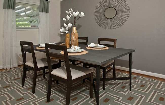 Elegant Dining Space at Glen Lennox Apartments, North Carolina, 27514