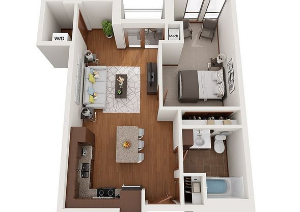 1 bed, 1 bath, 683 sqft, $1,925