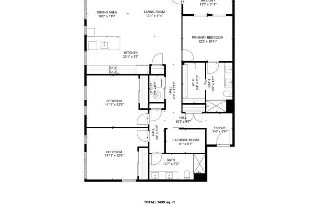 3 beds, 2 baths, 1,613 sqft, $3,800, Unit 110 W Beall #404
