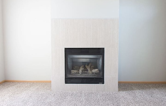 Gas fire place at Cascade Pines Town-homes Lincoln Nebraska