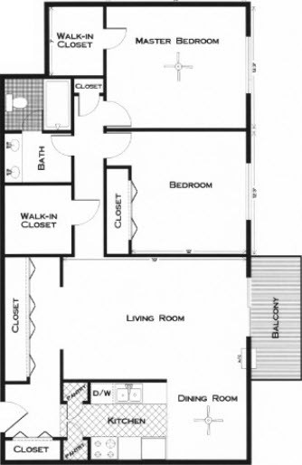 2 beds, 1 bath, 1,050 sqft, $1,385